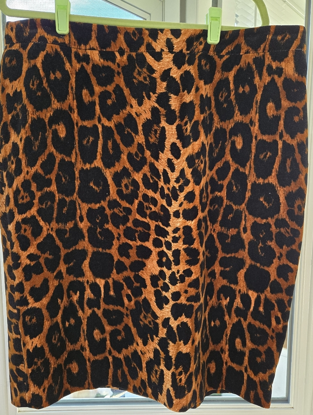 Talbots Leopard Print Pencil Skirt - Black & Brown Women's 20